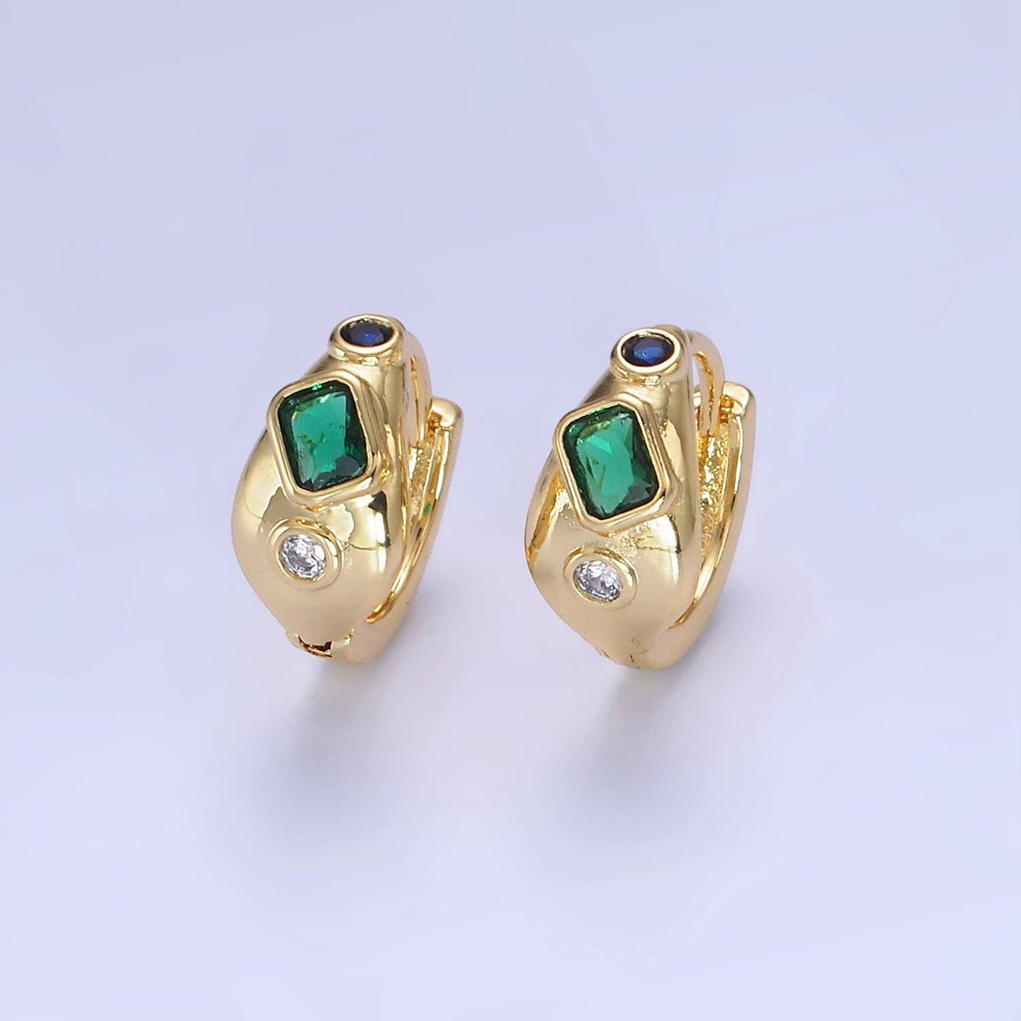 Cool Jewel Huggies | 14K Gold Filled