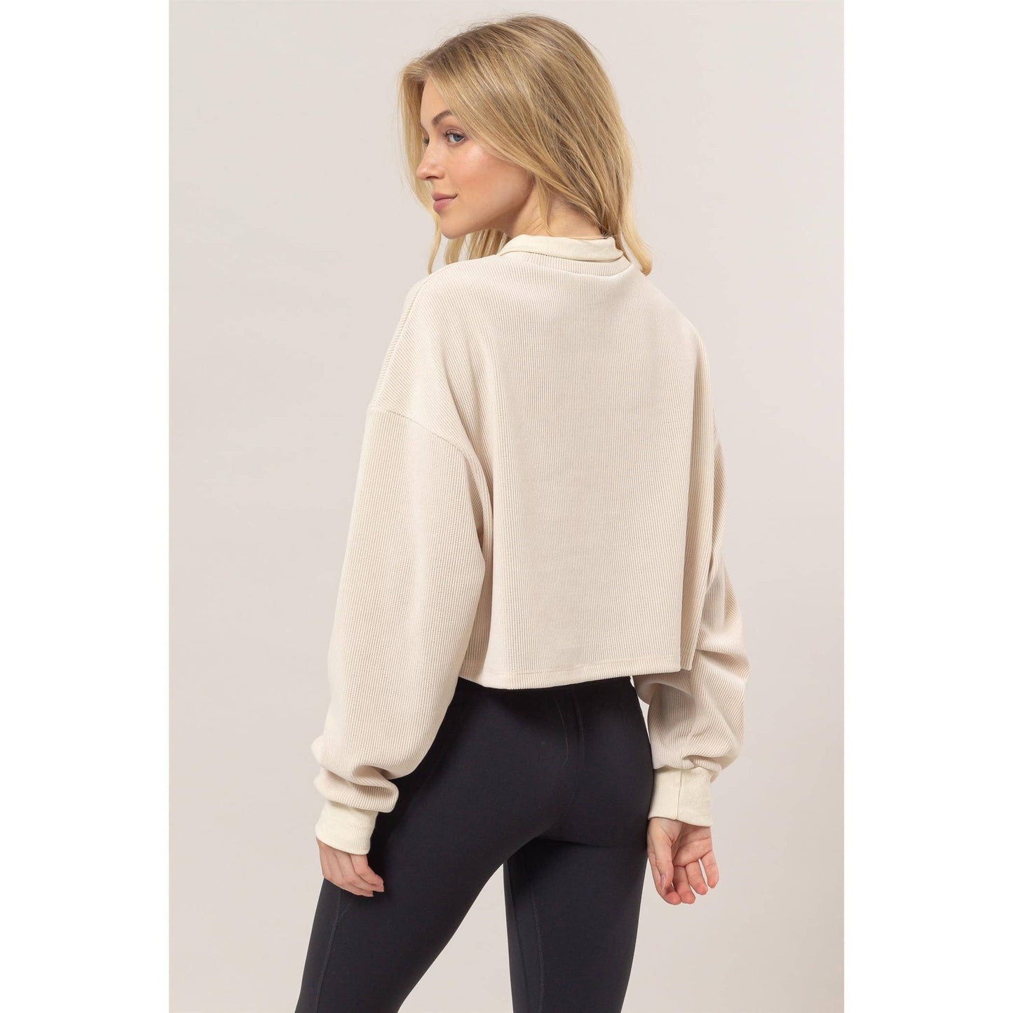 South Carolina Collared Rib Knit Top