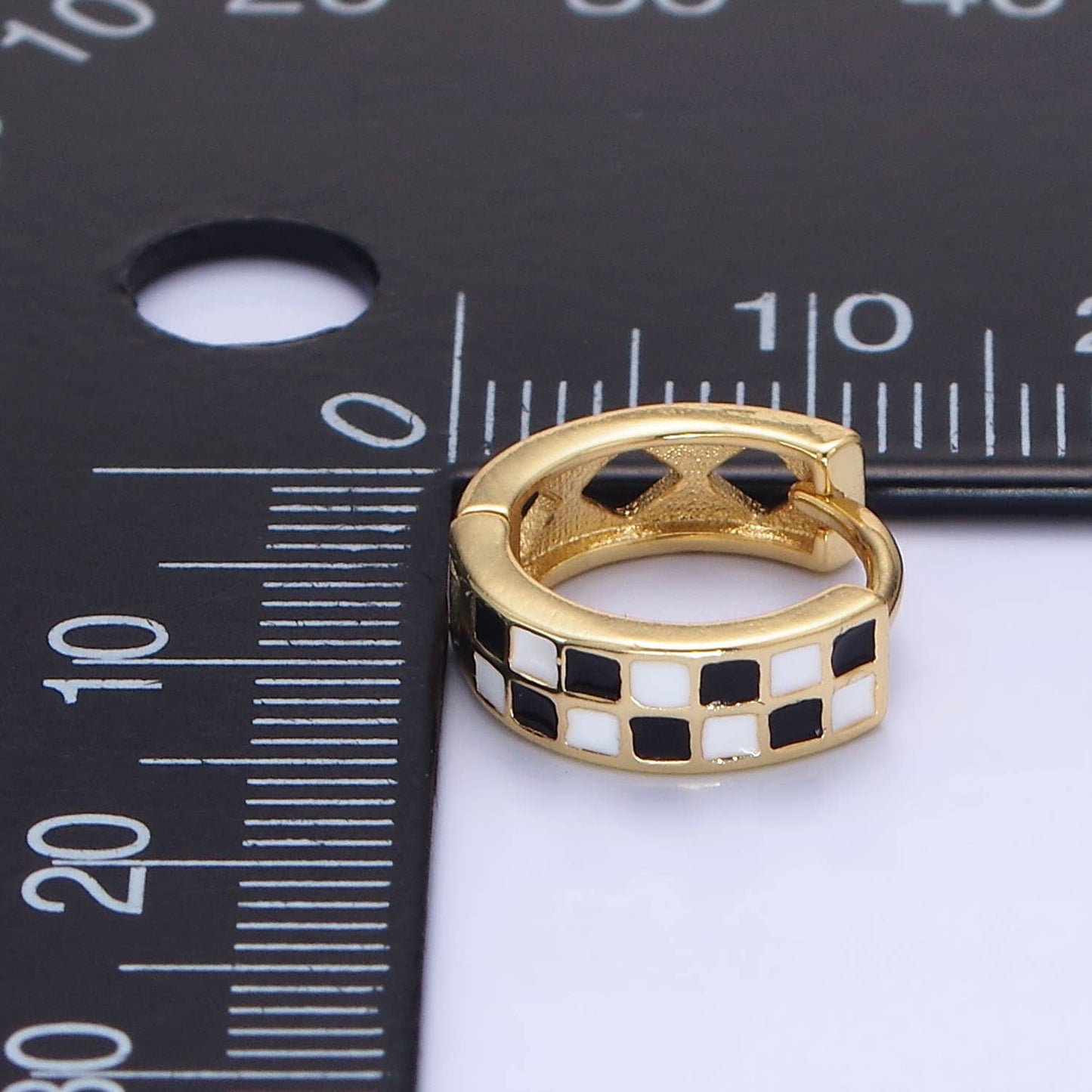 In Check Huggies | 24K Gold Filled