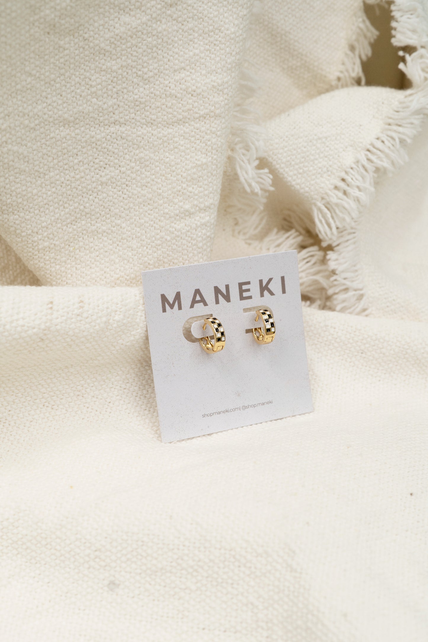 In Check Huggies | 24K Gold Filled