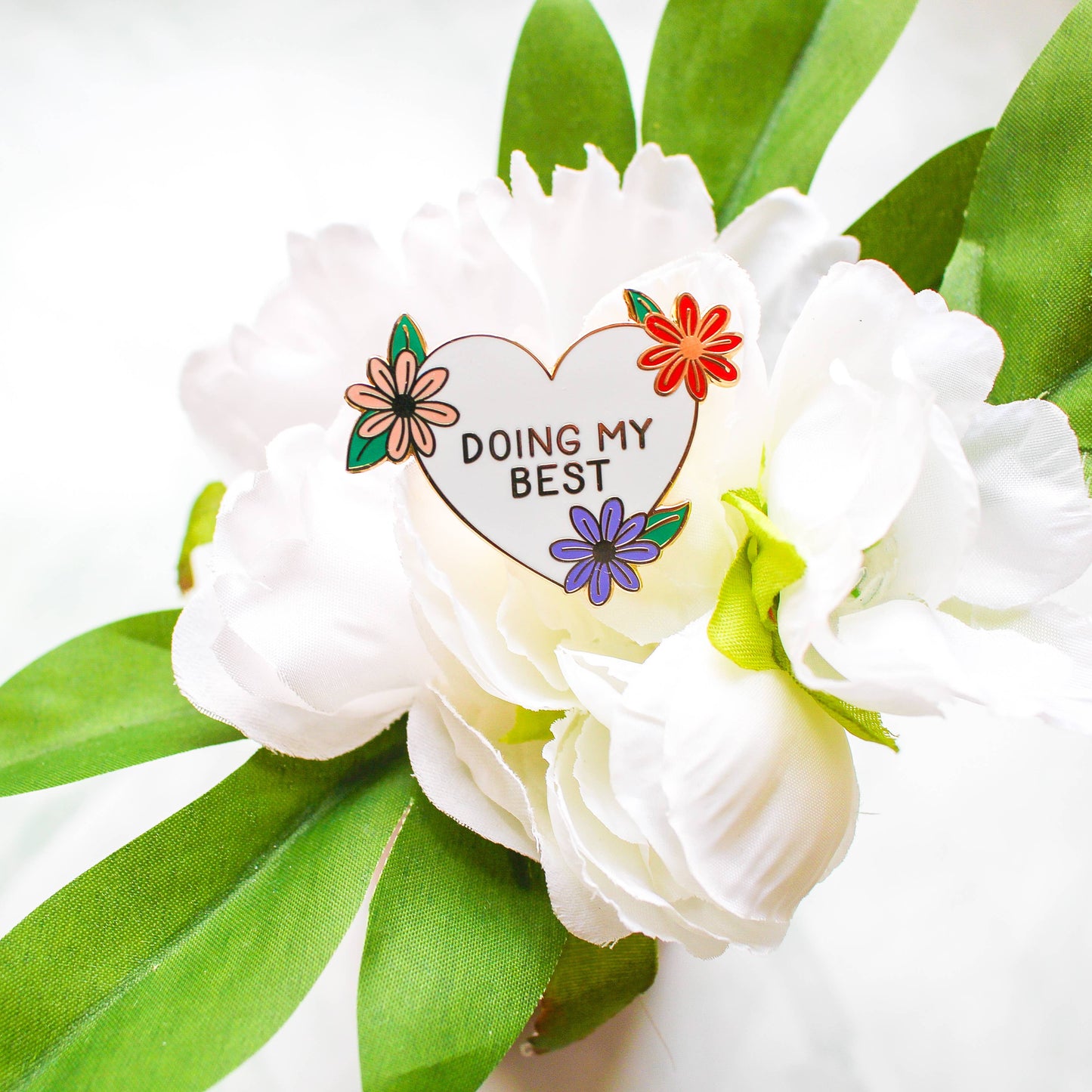 Doing My Best Enamel Pin