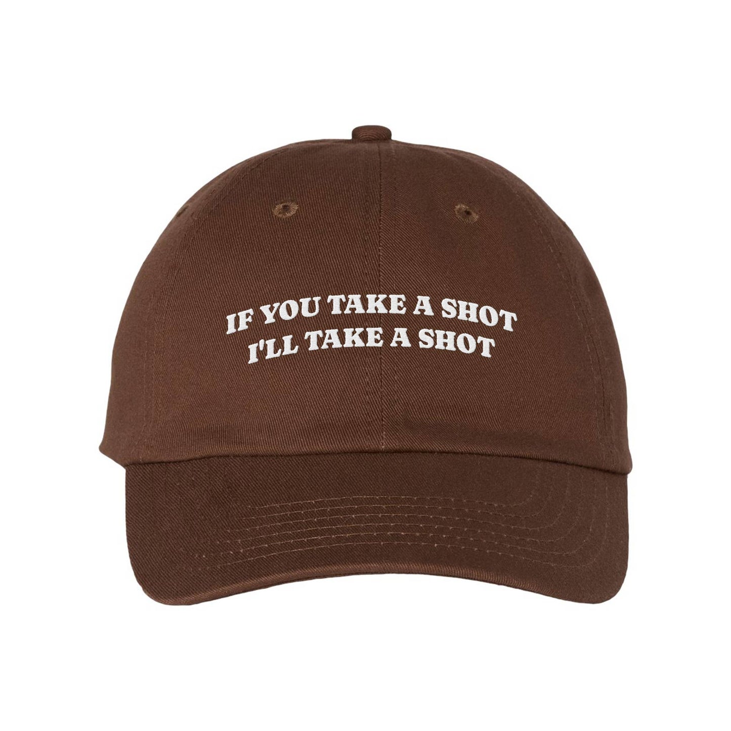 Take A Shot Embroidered Bio-Washed Classic Dad Hat