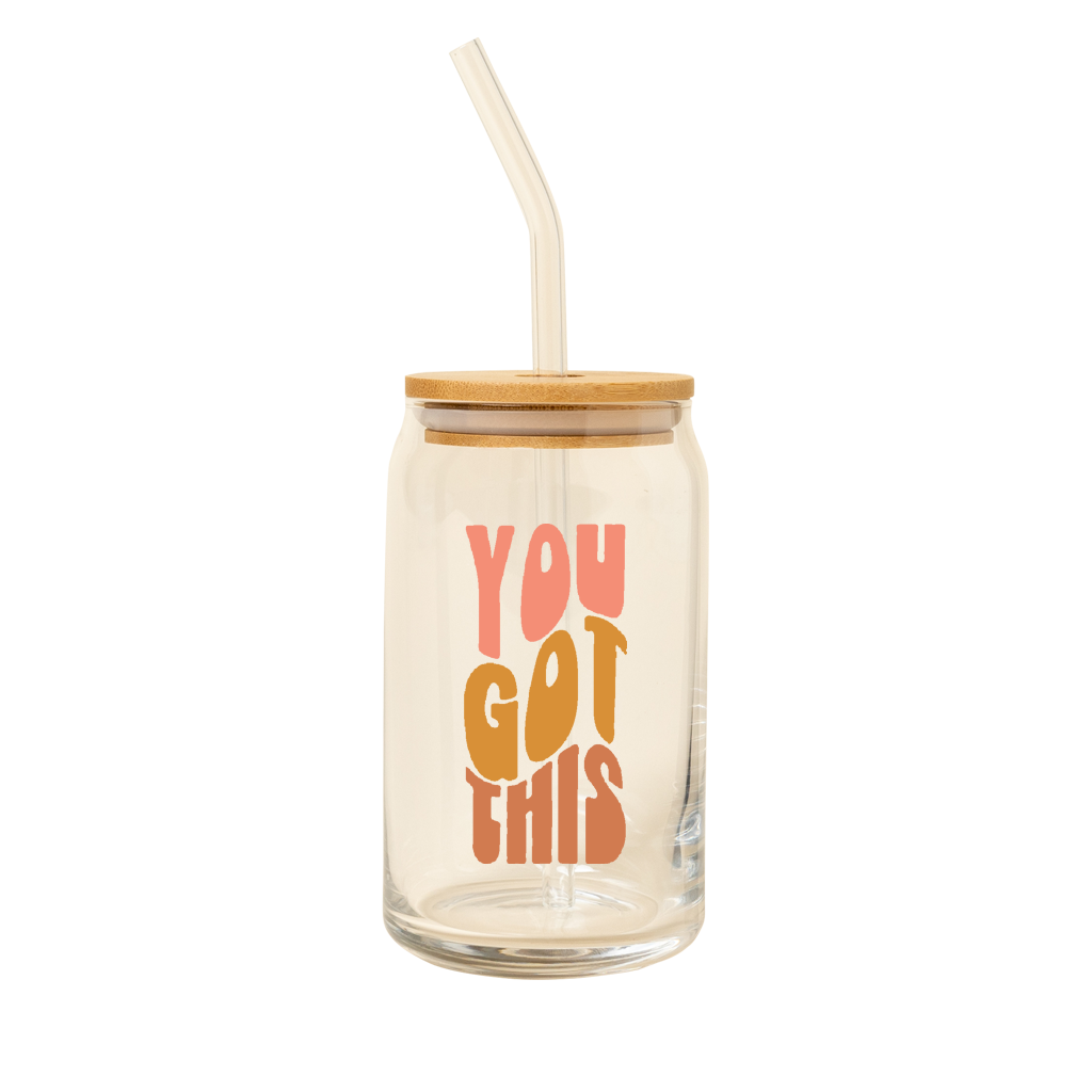 Fun Printed Can Glass