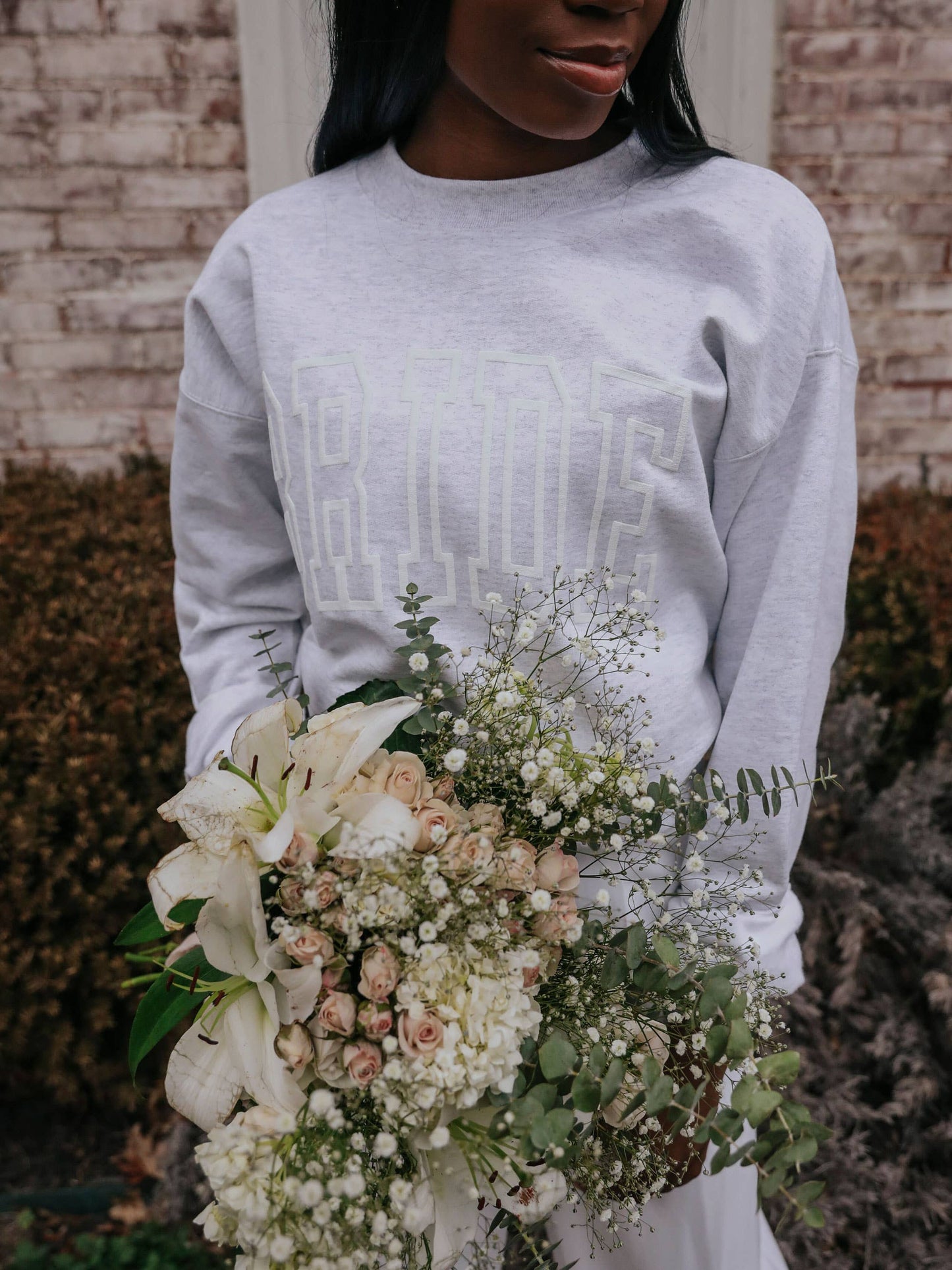 Bride Puff Ink Crewneck