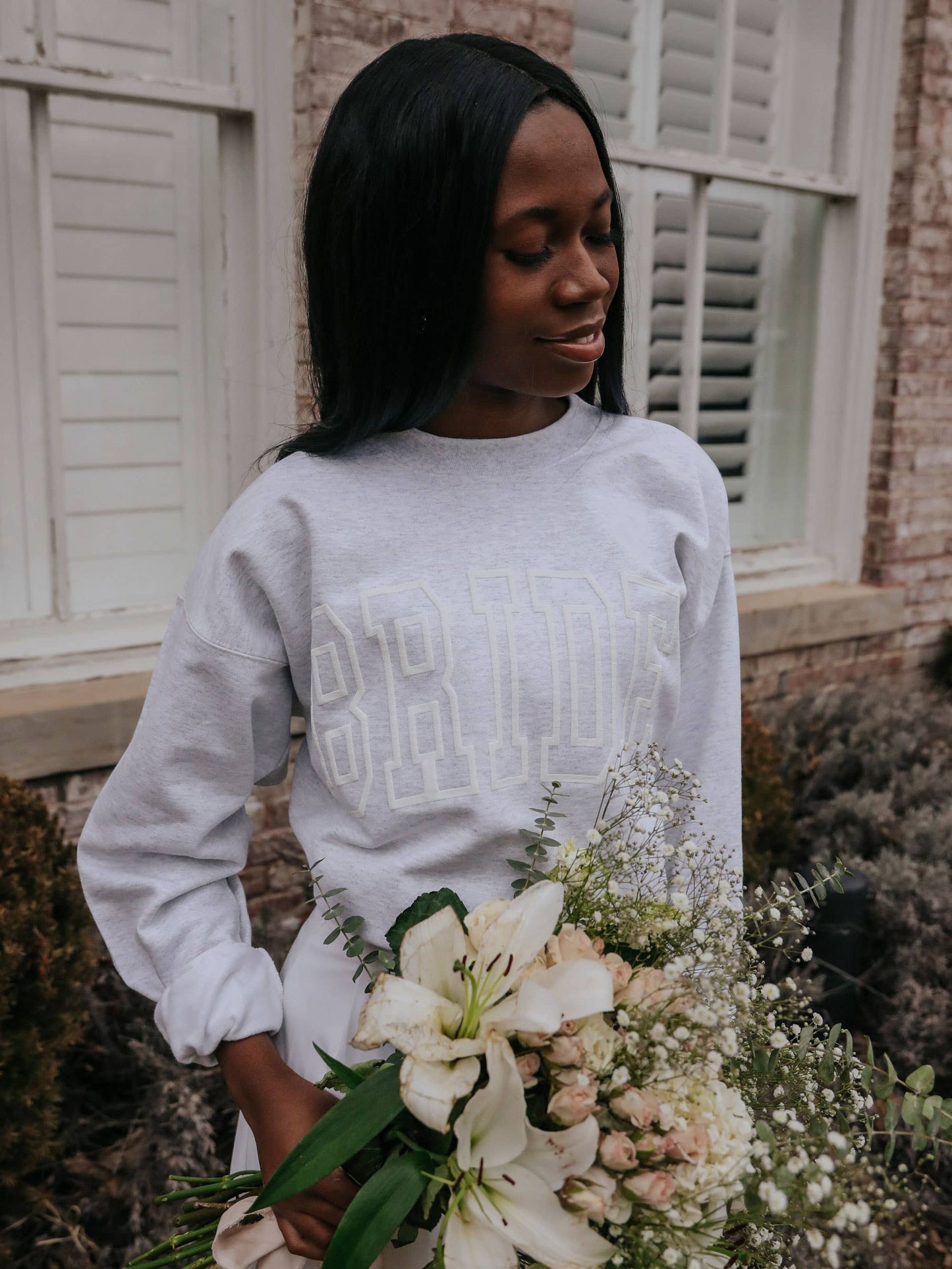 Bride Puff Ink Crewneck