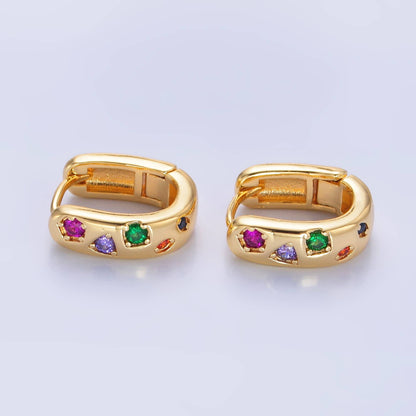 Crown Jewel Huggies | 14K Gold Filled