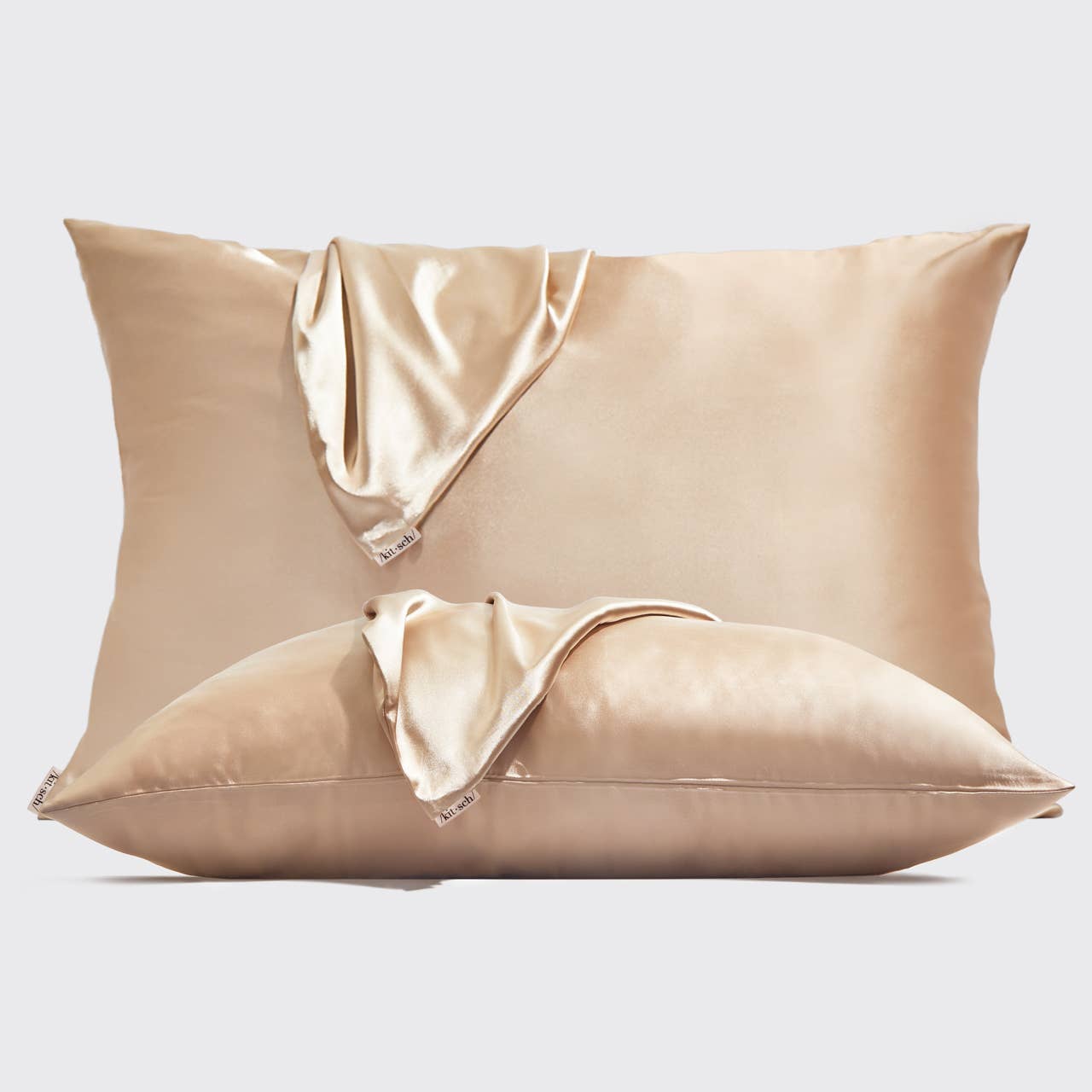 Satin Pillowcase Set - Champagne