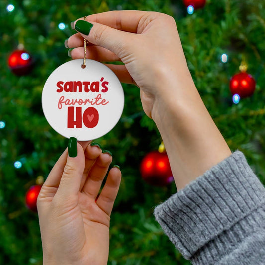 Santa's Favorite Ho Christmas Ornament