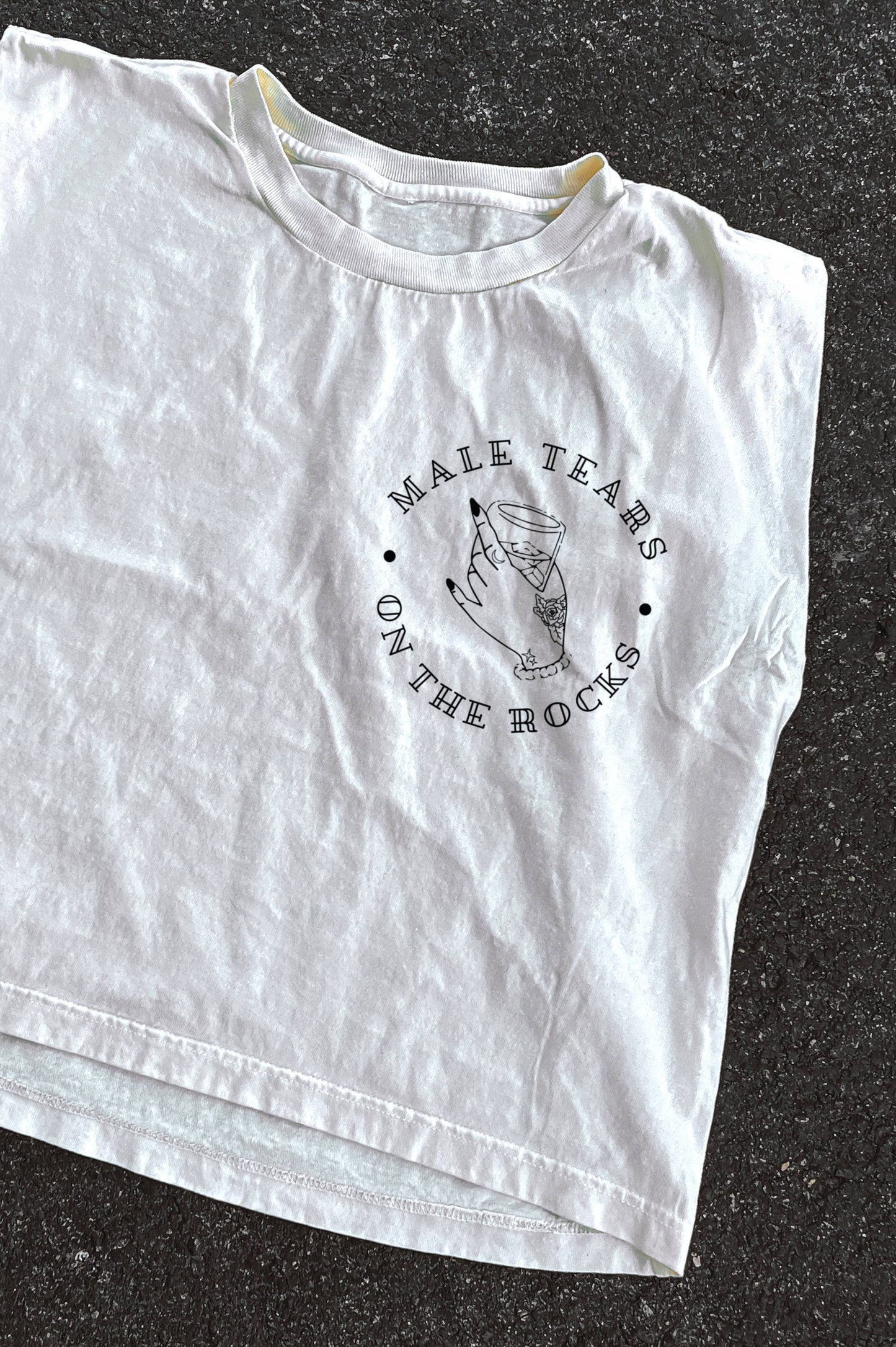 Male Tears on the Rocks Muscle Tee | We The Babes Co