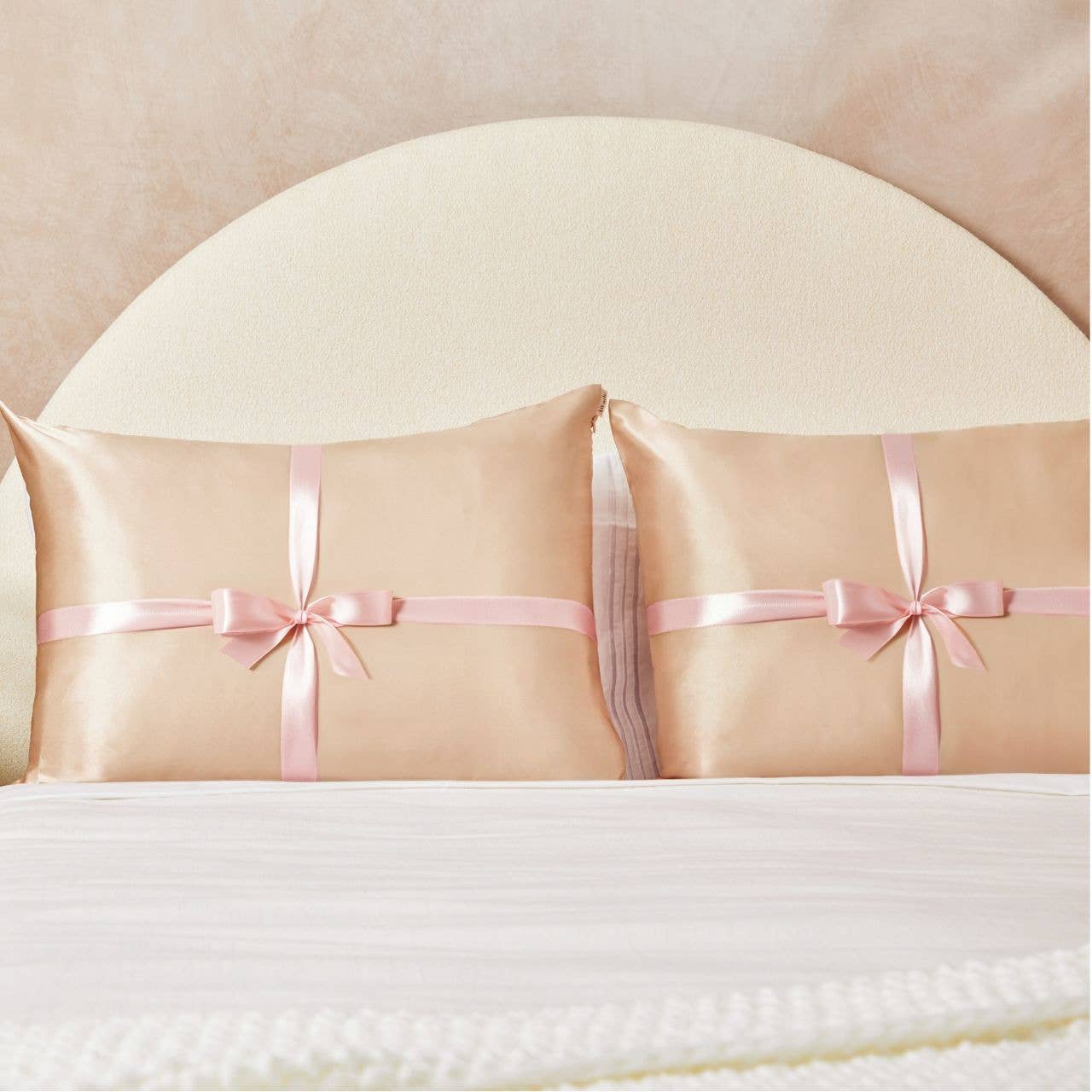 Satin Pillowcase Set - Champagne