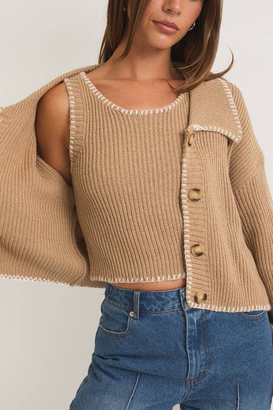 Gilmore 2 Piece Stitch Sweater Set