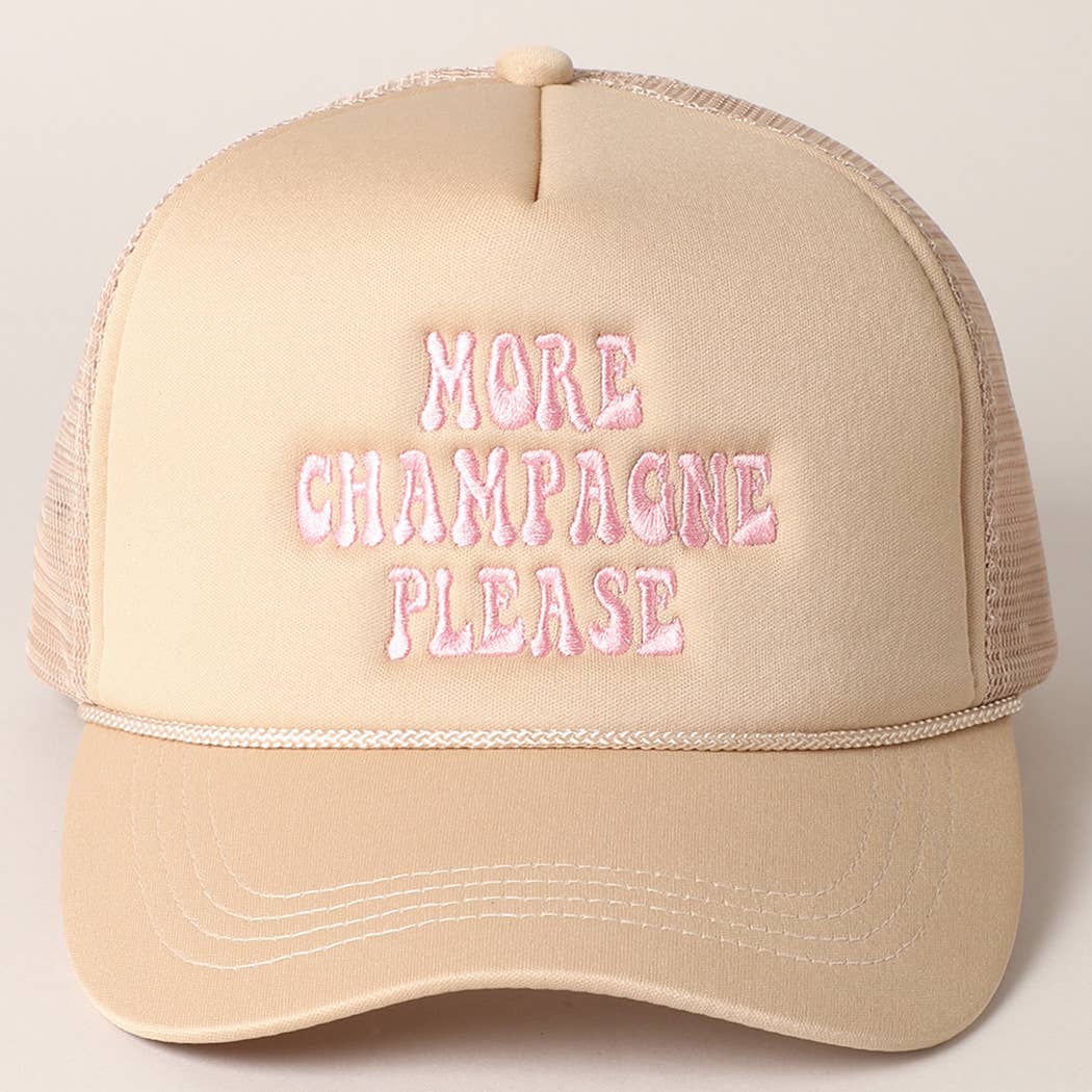 More Champagne Trucker Hat