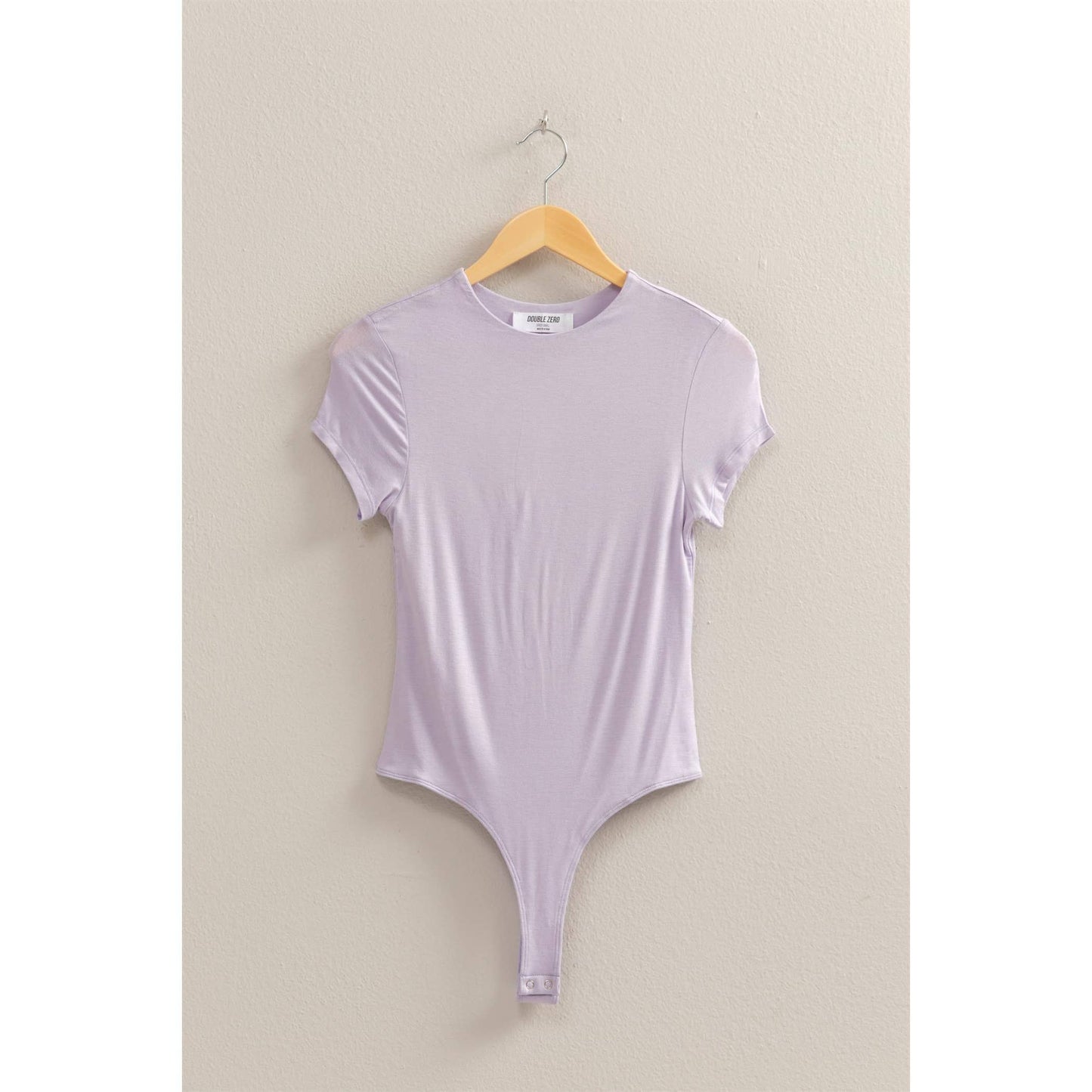 Double Layered Cap Sleeve Bodysuit | Lavender