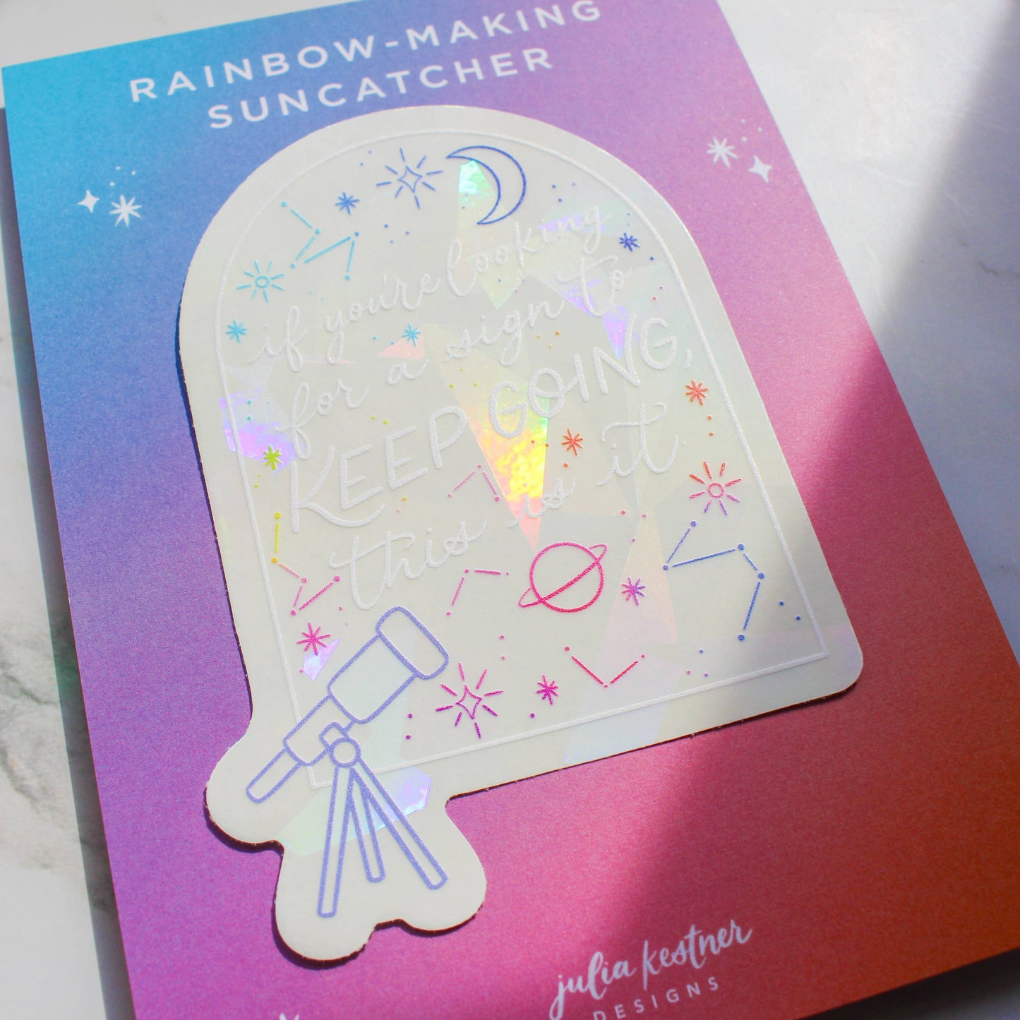 This Is Your Sign Rainbow-Making Suncatcher