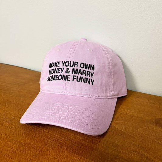 Money and Funny Embroidered Classic Twill Cap