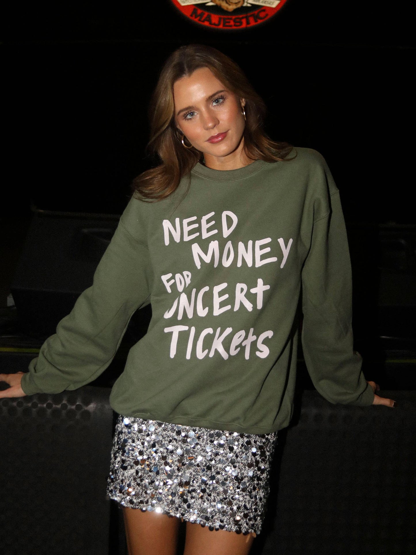 Need Money for Concert Tickets Crewneck