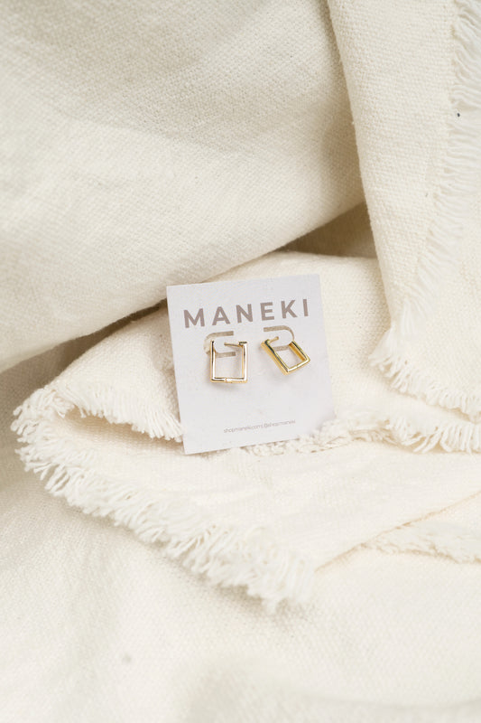 Square Huggie Earring | 14K Gold Filled