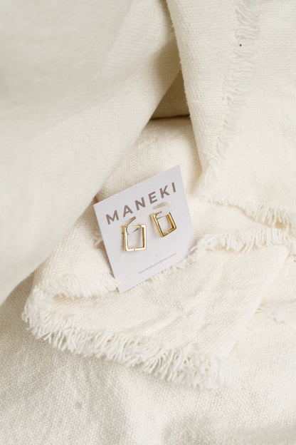 Square Huggie Earring | 14K Gold Filled