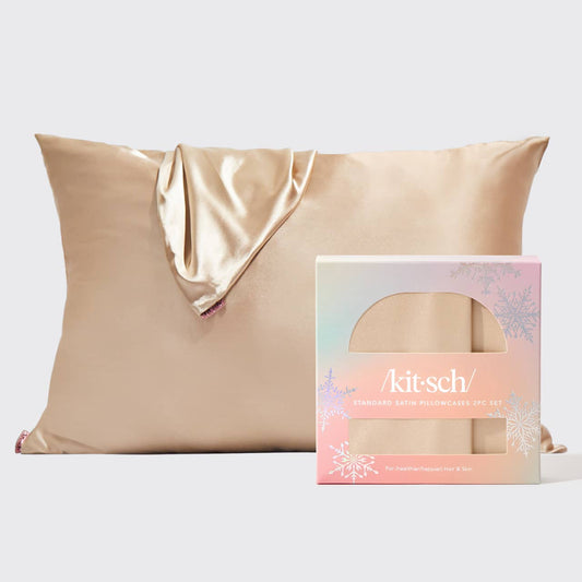 Satin Pillowcase Set - Champagne