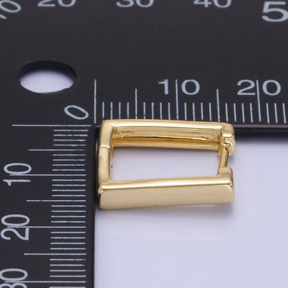 Square Huggie Earring | 14K Gold Filled