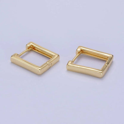 Square Huggie Earring | 14K Gold Filled
