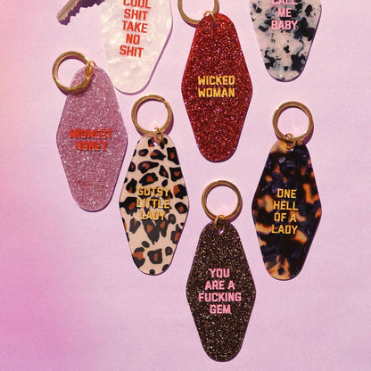 One Hell of a Lady Keychain