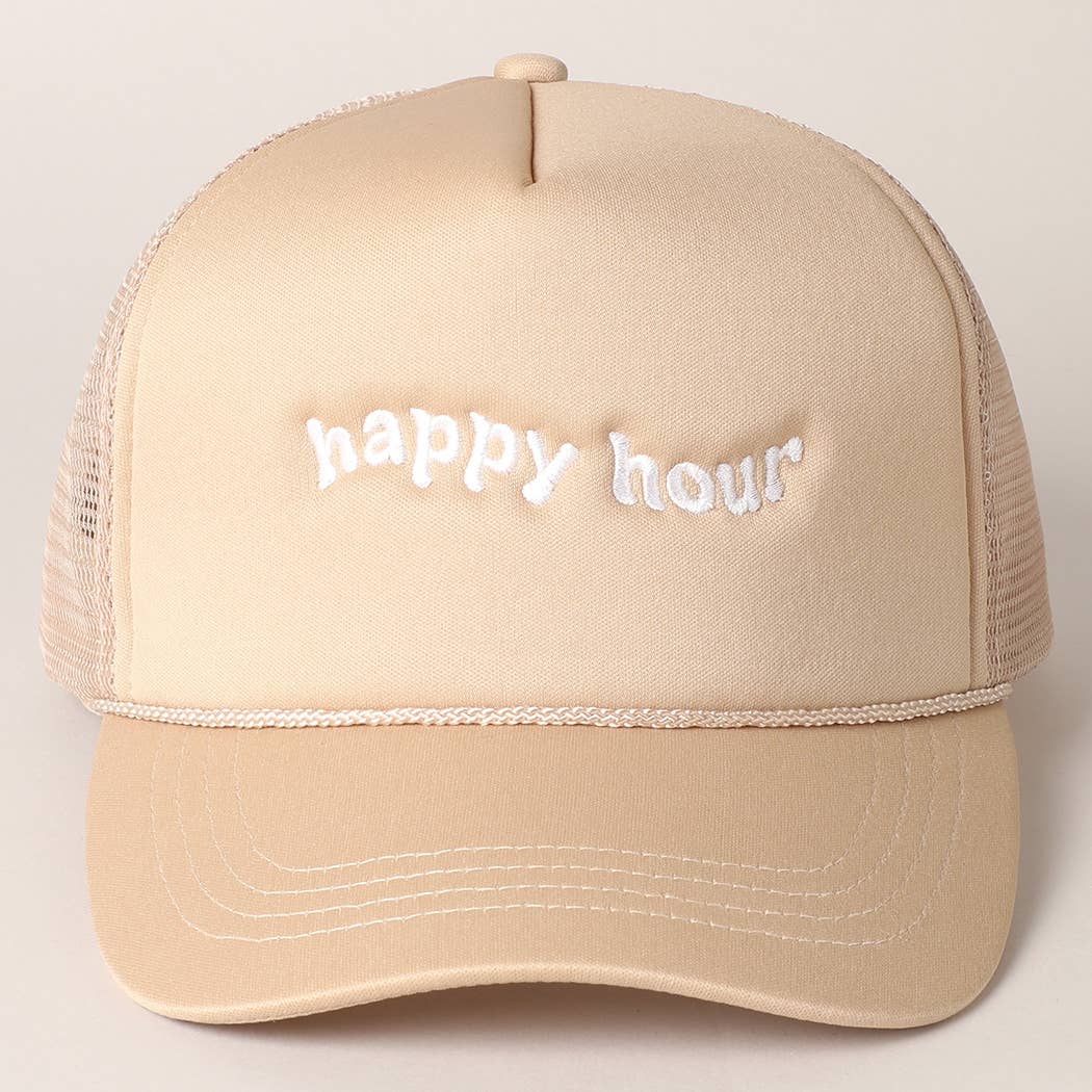 Hot Pink Happy Hour Trucker Hat