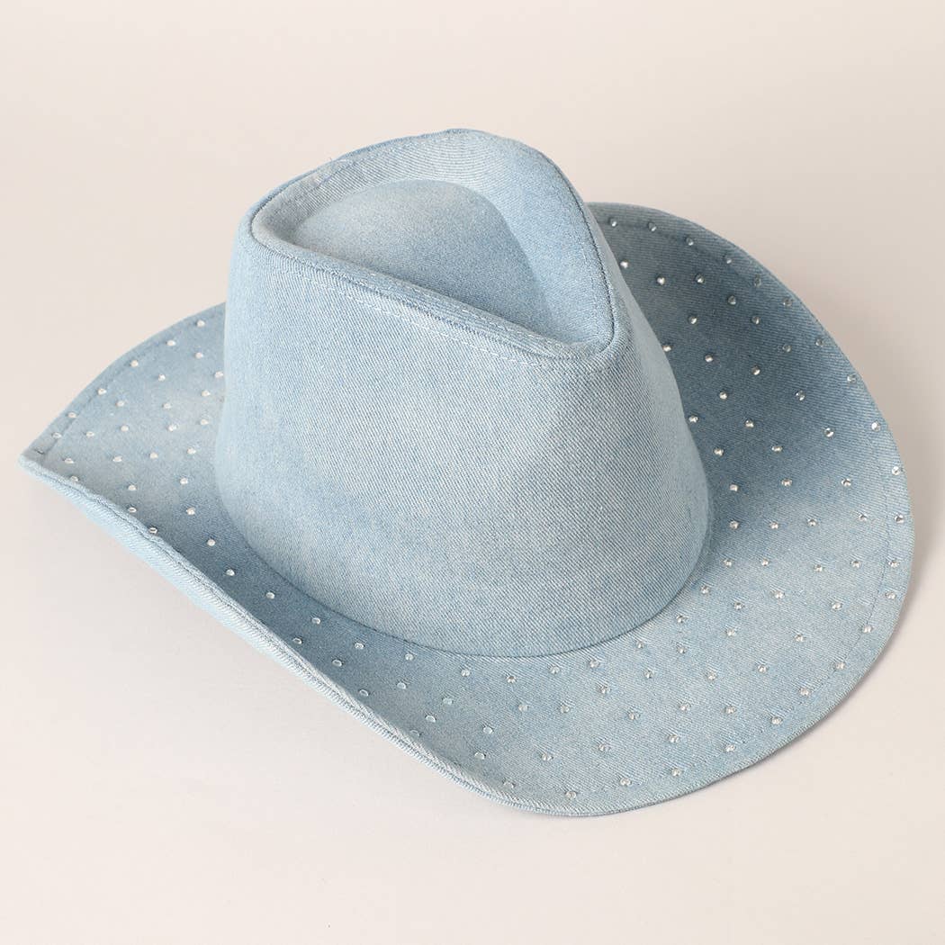 Texas Hold 'Em Crystal Cowboy Hat