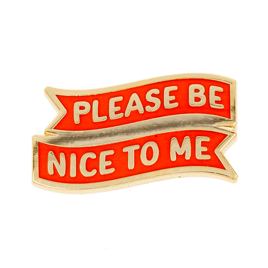 Please Be Nice To Me Enamel Pin