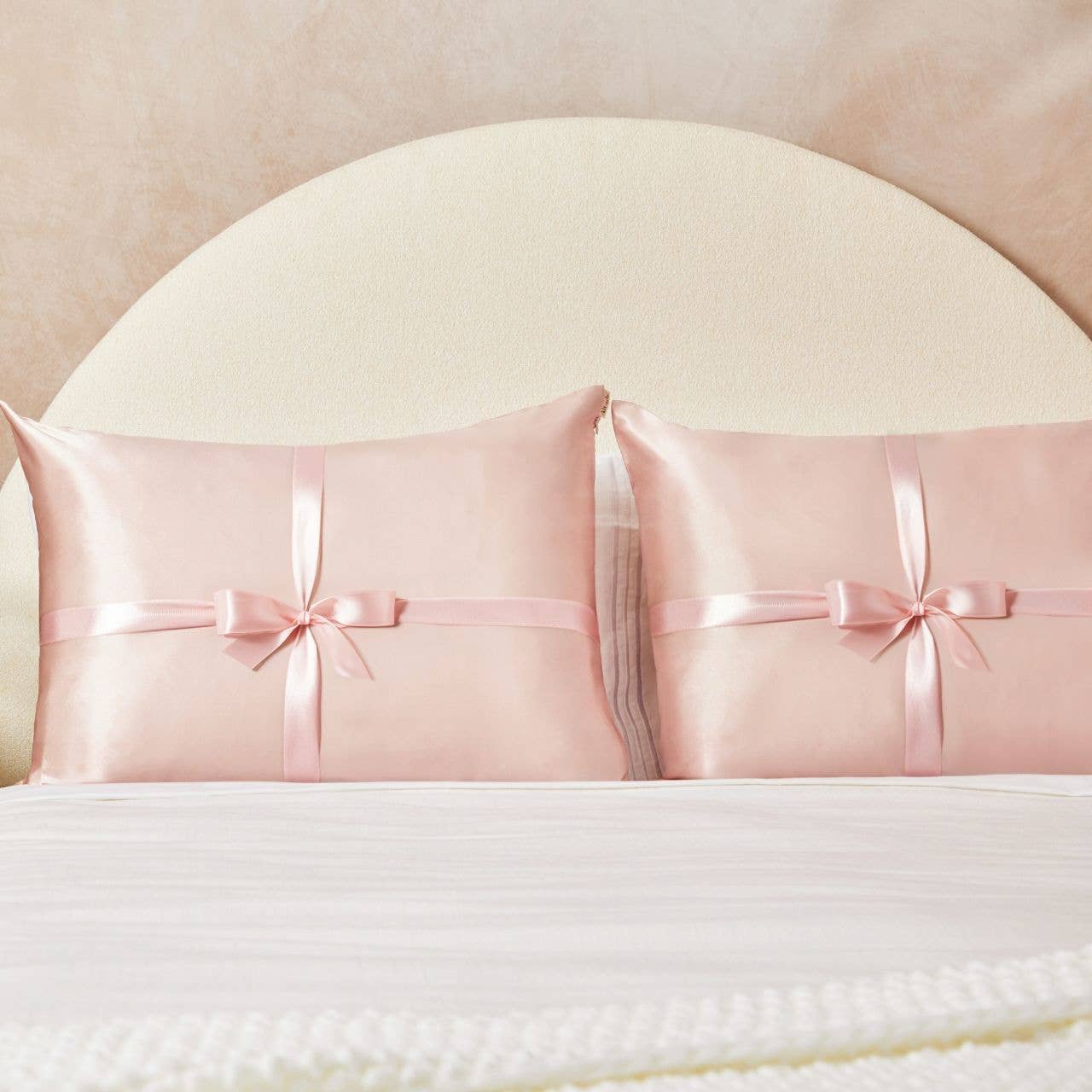 Satin Pillowcase Set - Blush