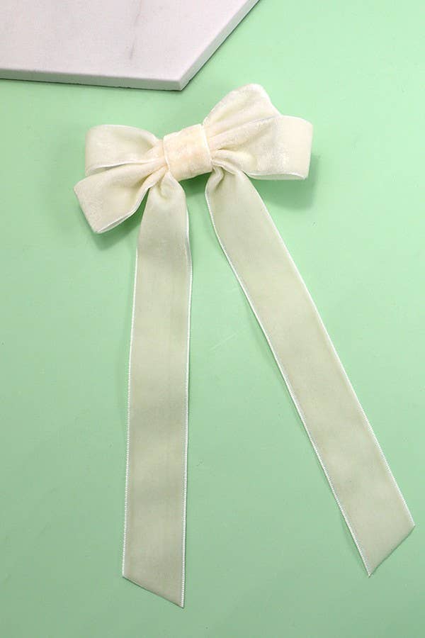 Soft Velvet Bow Hair Clip