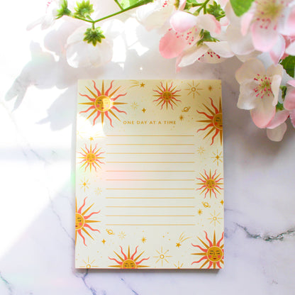 One Day at a Time Sun Notepad