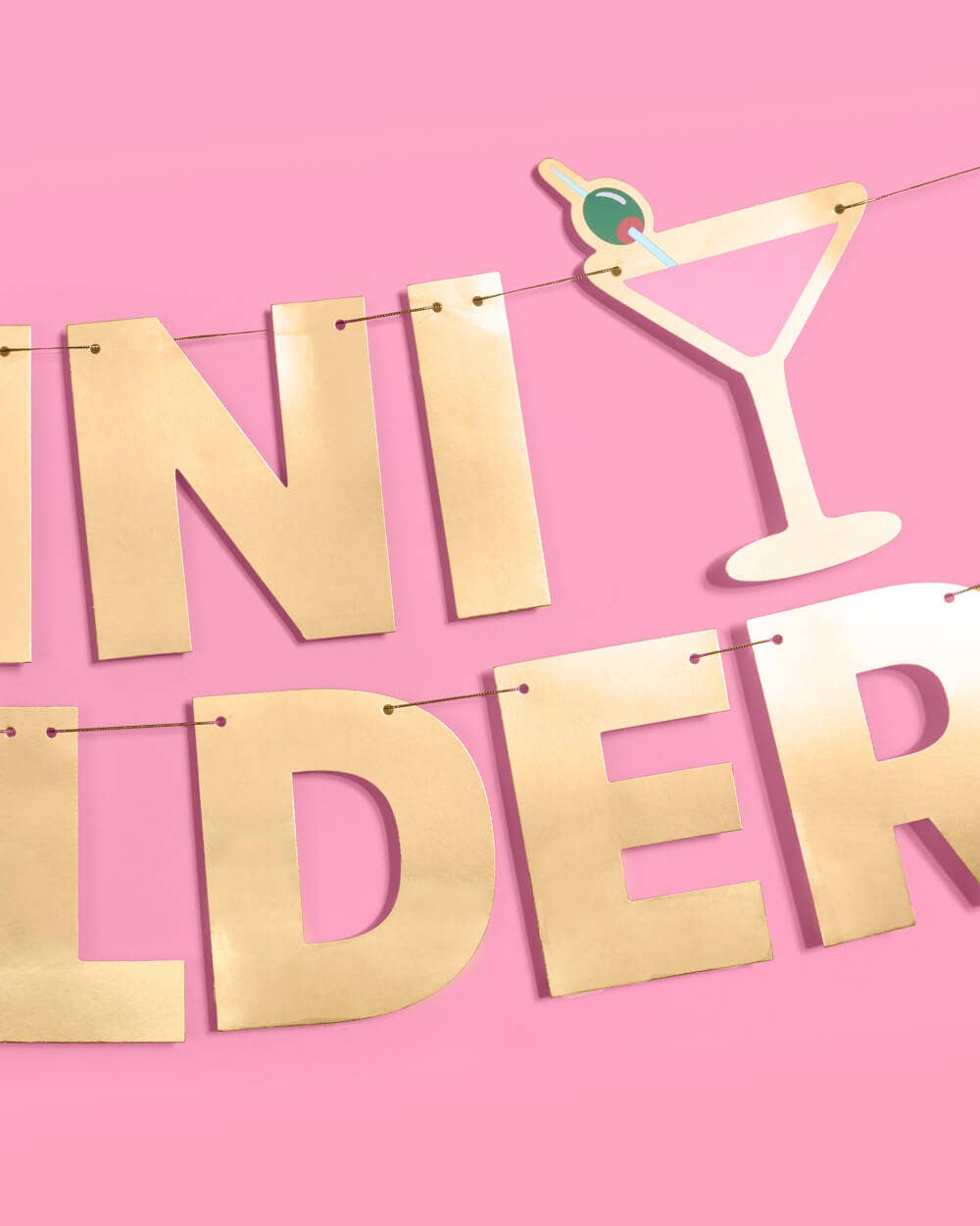 Tini Bit Older Martini Party Banner