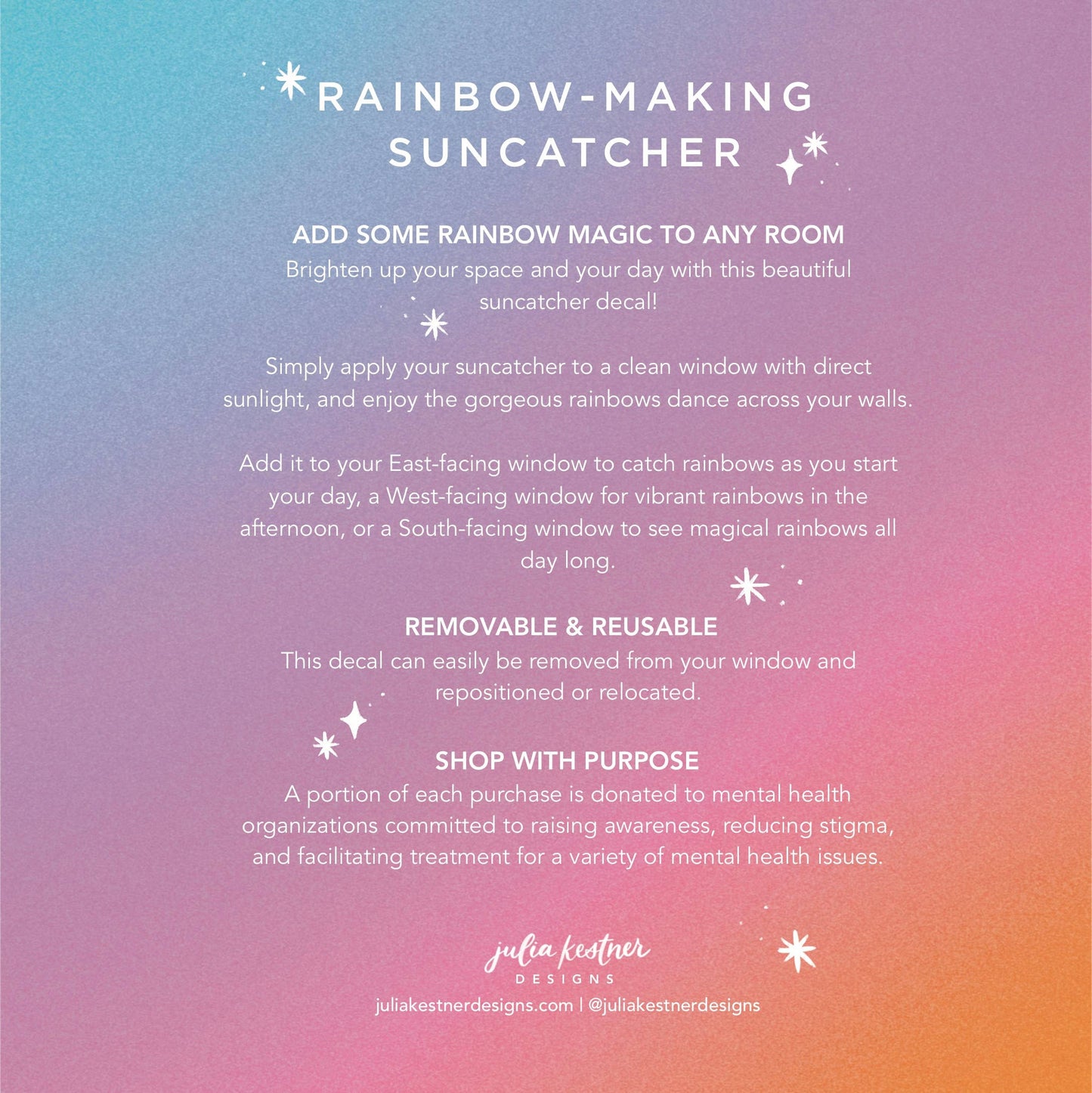 This Is Your Sign Rainbow-Making Suncatcher