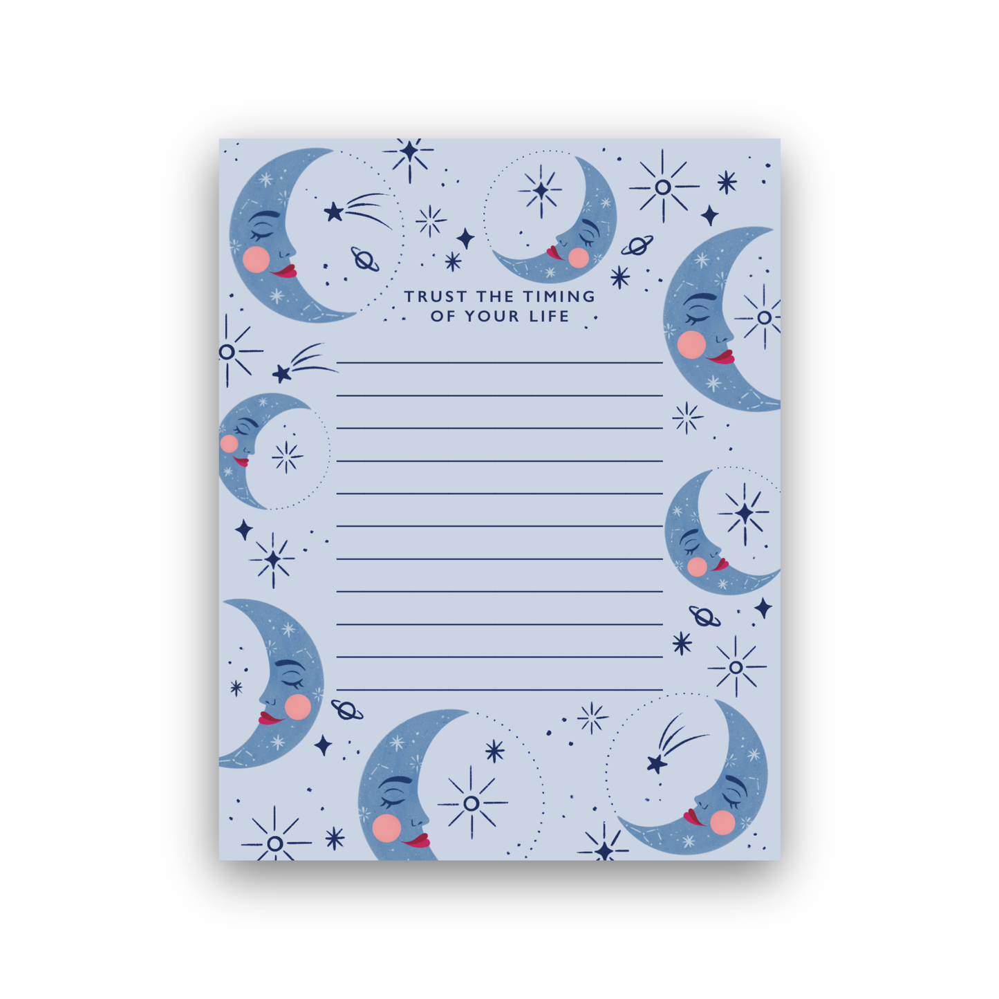 Trust Your Timing Moon Notepad