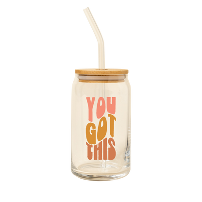 Fun Printed Can Glass
