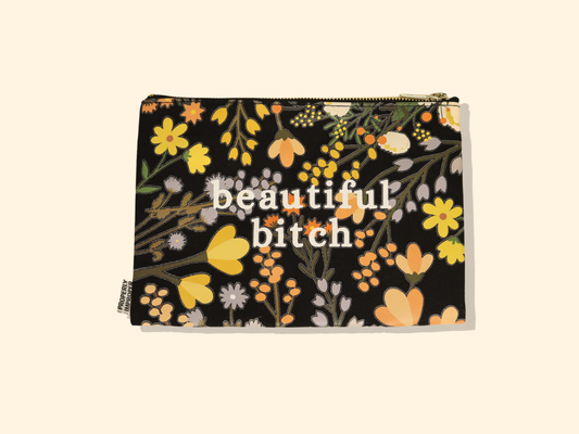 Beautiful Bitch Floral Pouch
