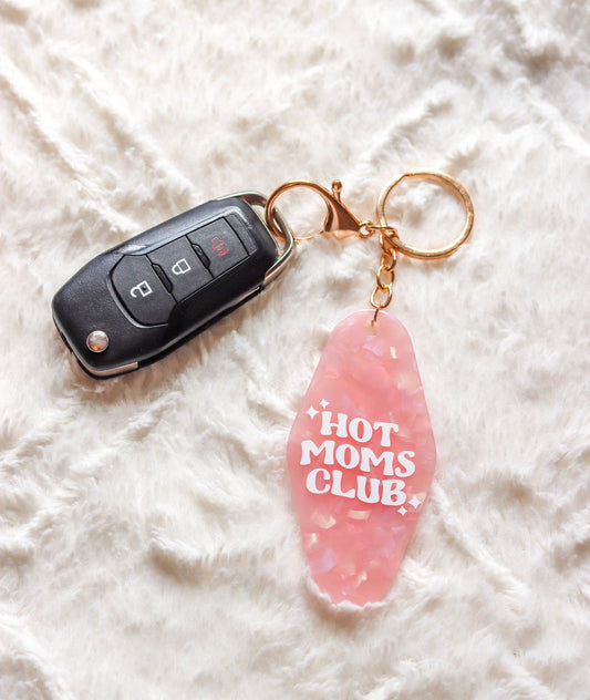 Hot Moms Club Keychain