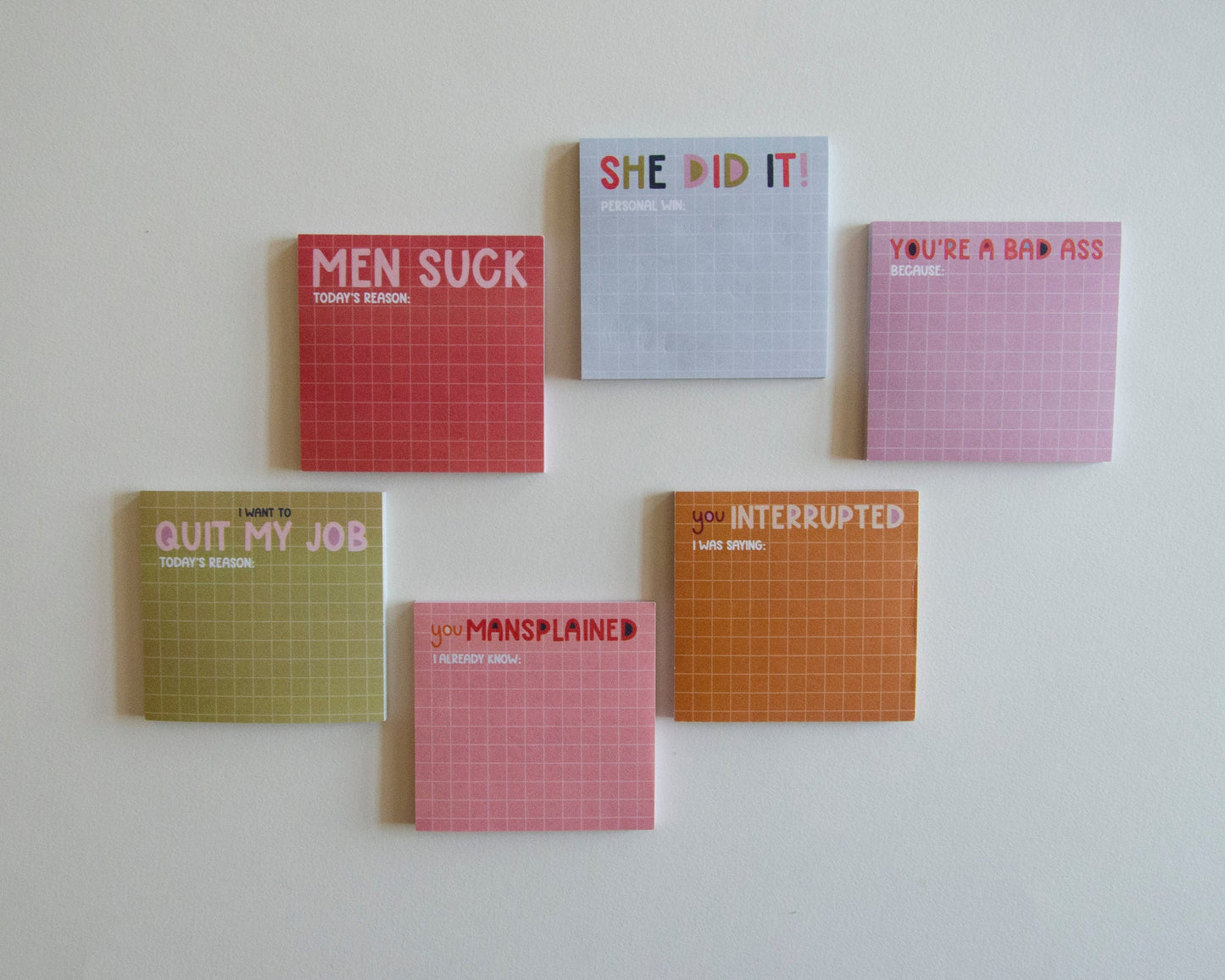 She Did It Feminist You Go Girl Sticky Notes